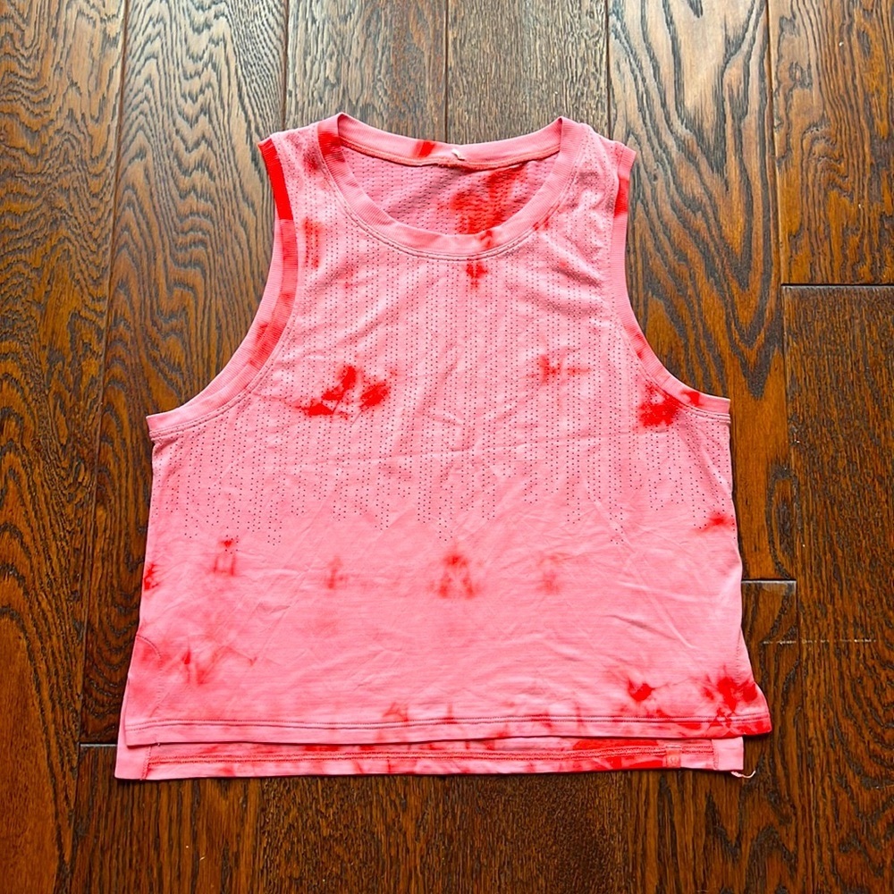 Pink Lululemon tank top